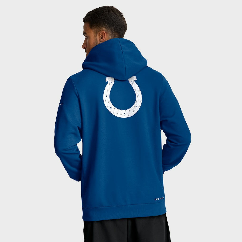 Indianapolis Colts Sideline Standard Issue Utility Player Dri-FIT Full-Zip Hoodie Royal