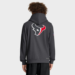 Houston Texans Sideline Standard Issue Utility Player Dri-FIT Full-Zip Hoodie Anthracite