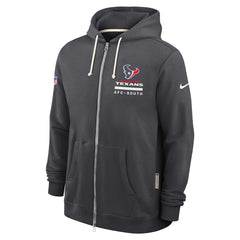 Houston Texans Sideline Standard Issue Utility Player Dri-FIT Full-Zip Hoodie Anthracite