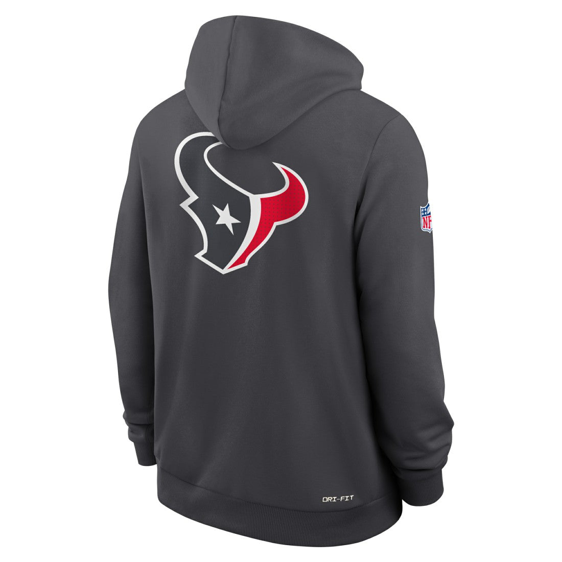 Houston Texans Sideline Standard Issue Utility Player Dri-FIT Full-Zip Hoodie Anthracite