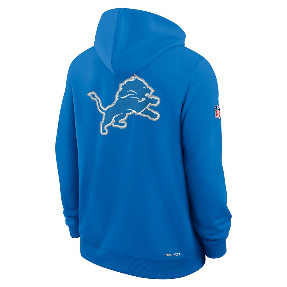 Detroit Lions Sideline Standard Issue Utility Player Dri-FIT Full-Zip Hoodie Blue