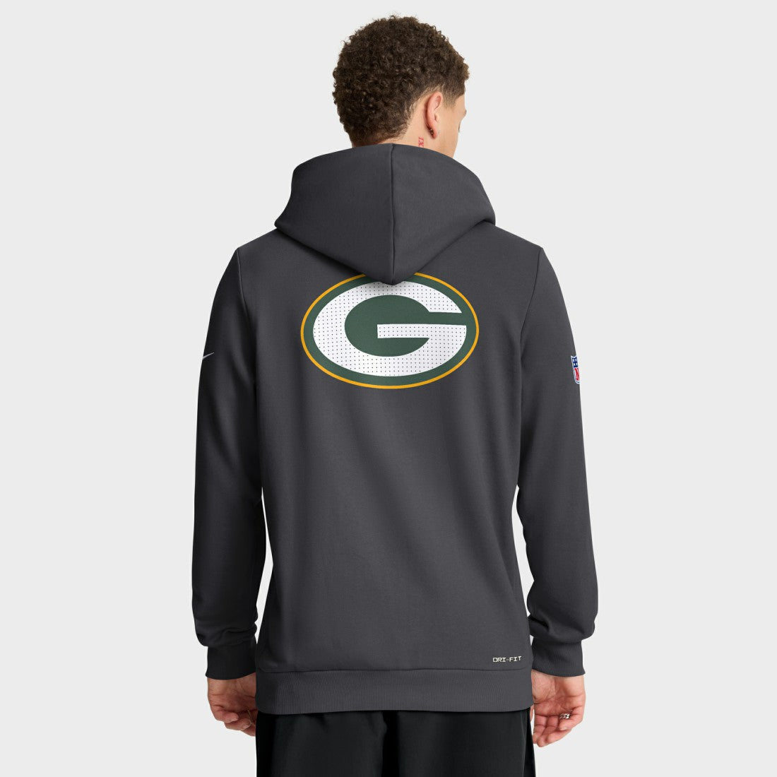 Green Bay Packers Sideline Standard Issue Utility Player Dri-FIT Full-Zip Hoodie Anthracite