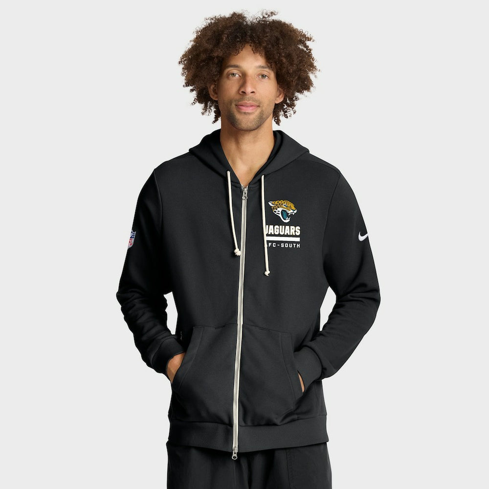 Jacksonville Jaguars Sideline Standard Issue Utility Player Dri-FIT Full-Zip Hoodie Black
