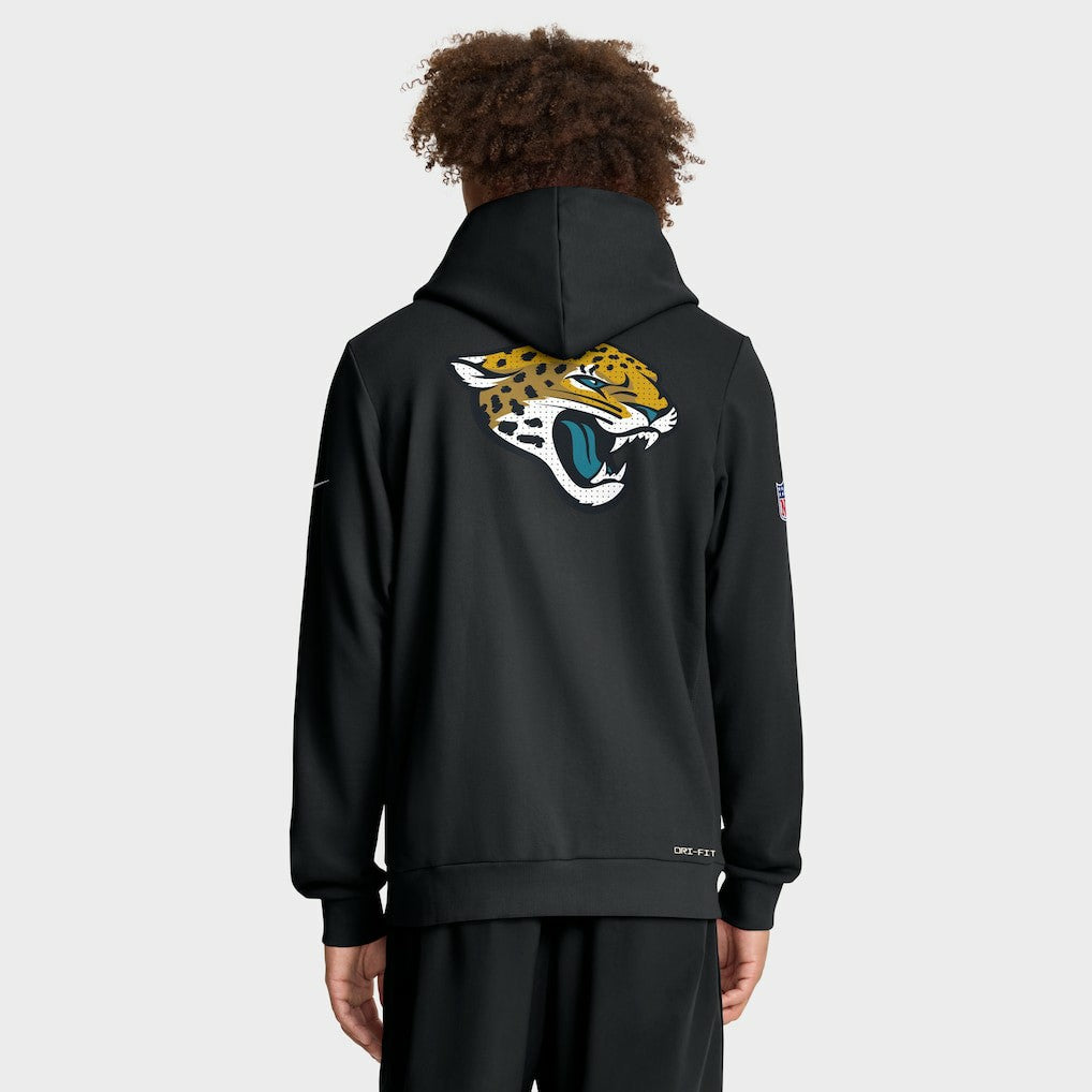 Jacksonville Jaguars Sideline Standard Issue Utility Player Dri-FIT Full-Zip Hoodie Black