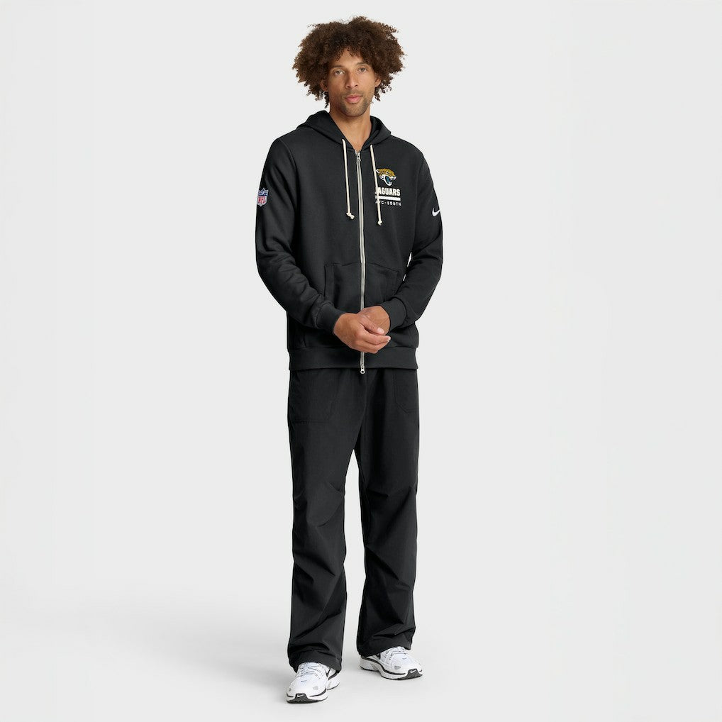 Jacksonville Jaguars Sideline Standard Issue Utility Player Dri-FIT Full-Zip Hoodie Black