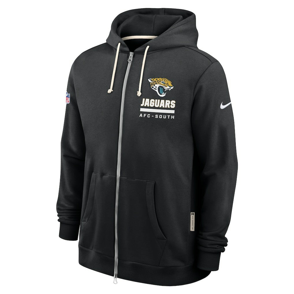 Jacksonville Jaguars Sideline Standard Issue Utility Player Dri-FIT Full-Zip Hoodie Black