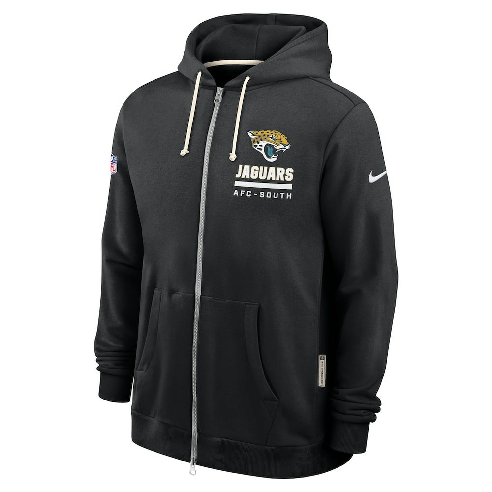 Jacksonville Jaguars Sideline Standard Issue Utility Player Dri-FIT Full-Zip Hoodie Black