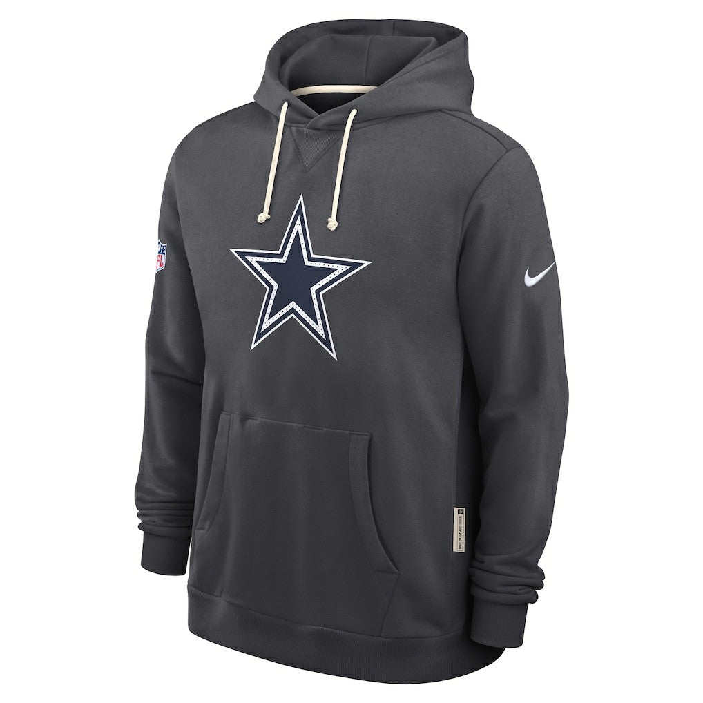 Dallas Cowboys Sideline Standard Issue Initial Home Dri-FIT Hoodie Anthracite