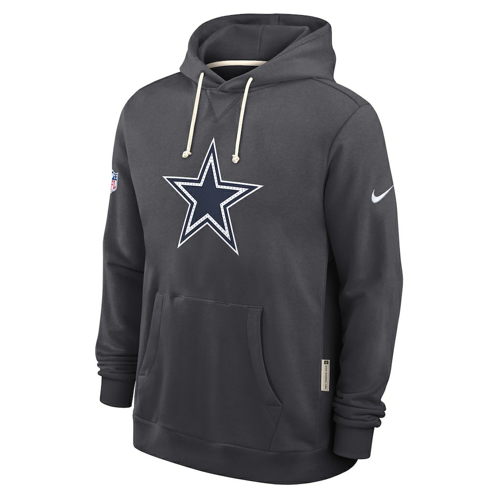 Dallas Cowboys Sideline Standard Issue Initial Home Dri-FIT Hoodie Anthracite