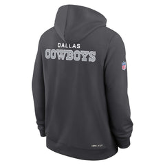 Dallas Cowboys Sideline Standard Issue Initial Home Dri-FIT Hoodie Anthracite