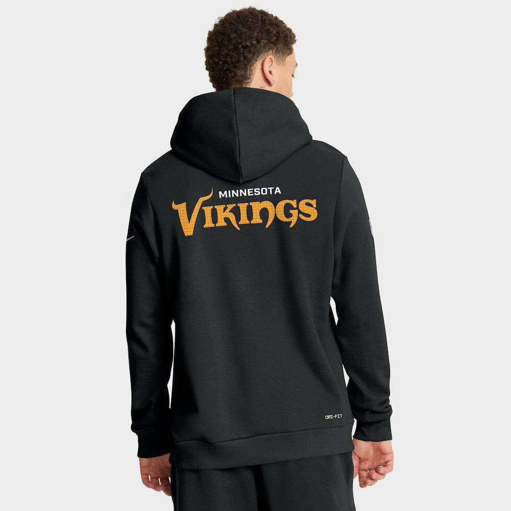 Minnesota Vikings Sideline Standard Issue Initial Home Dri-FIT Hoodie Black