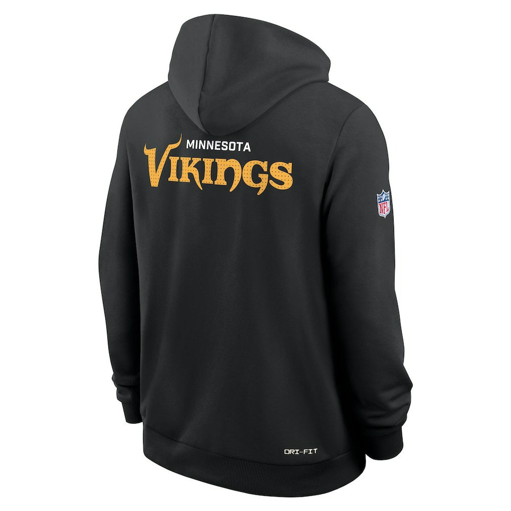 Minnesota Vikings Sideline Standard Issue Initial Home Dri-FIT Hoodie Black