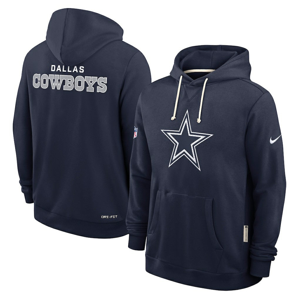 Dallas Cowboys Sideline Standard Issue Initial Home Dri-FIT Hoodie Navy