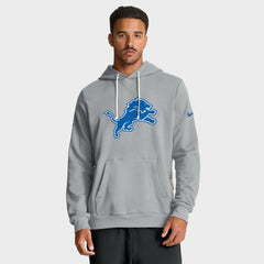 Detroit Lions Sideline Standard Issue Initial Home Dri-FIT Hoodie Gray