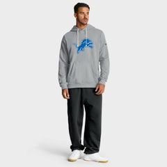 Detroit Lions Sideline Standard Issue Initial Home Dri-FIT Hoodie Gray