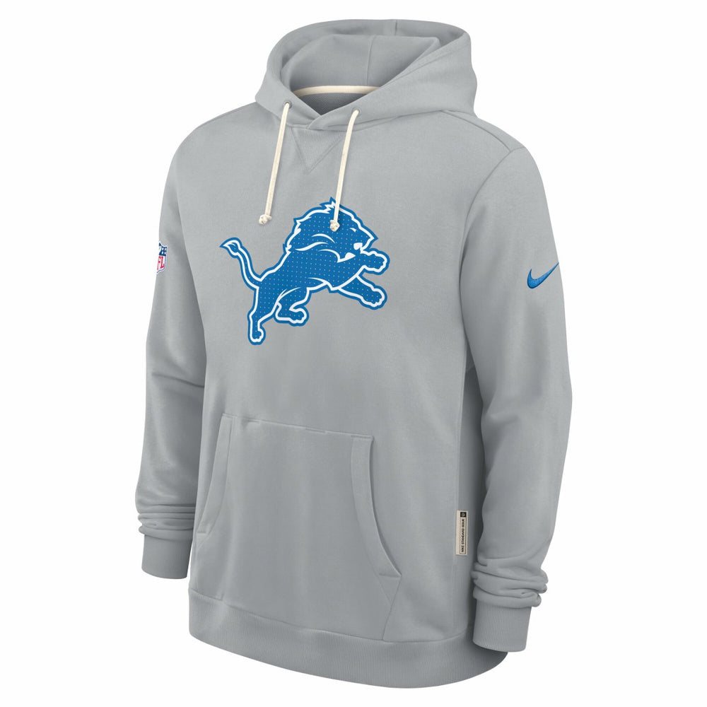 Detroit Lions Sideline Standard Issue Initial Home Dri-FIT Hoodie Gray