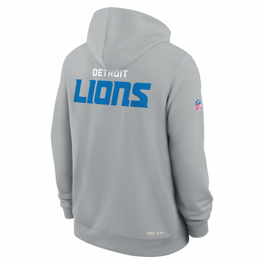 Detroit Lions Sideline Standard Issue Initial Home Dri-FIT Hoodie Gray