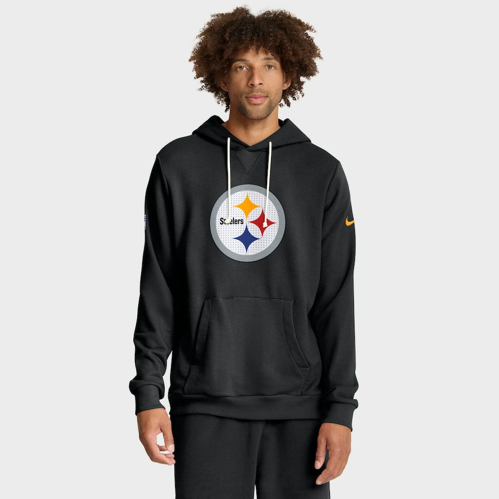 Pittsburgh Steelers Sideline Standard Issue Initial Home Dri-FIT Hoodie Black