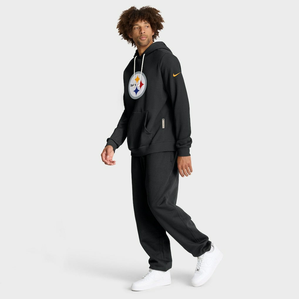 Pittsburgh Steelers Sideline Standard Issue Initial Home Dri-FIT Hoodie Black