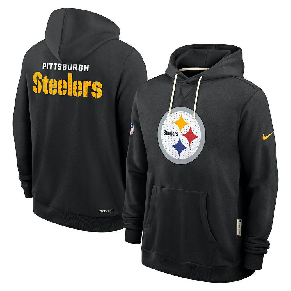 Pittsburgh Steelers Sideline Standard Issue Initial Home Dri-FIT Hoodie Black