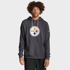 Pittsburgh Steelers Sideline Standard Issue Initial Home Dri-FIT Hoodie Anthracite