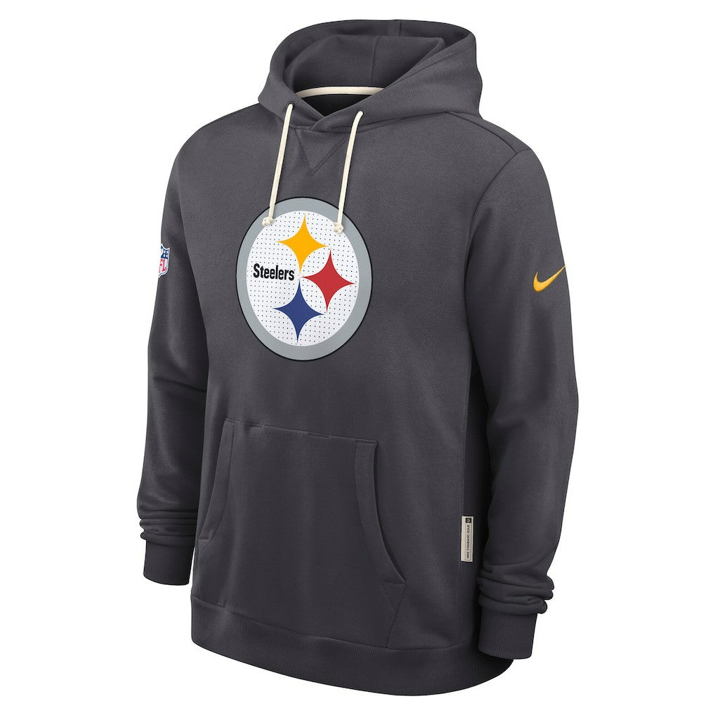Pittsburgh Steelers Sideline Standard Issue Initial Home Dri-FIT Hoodie Anthracite