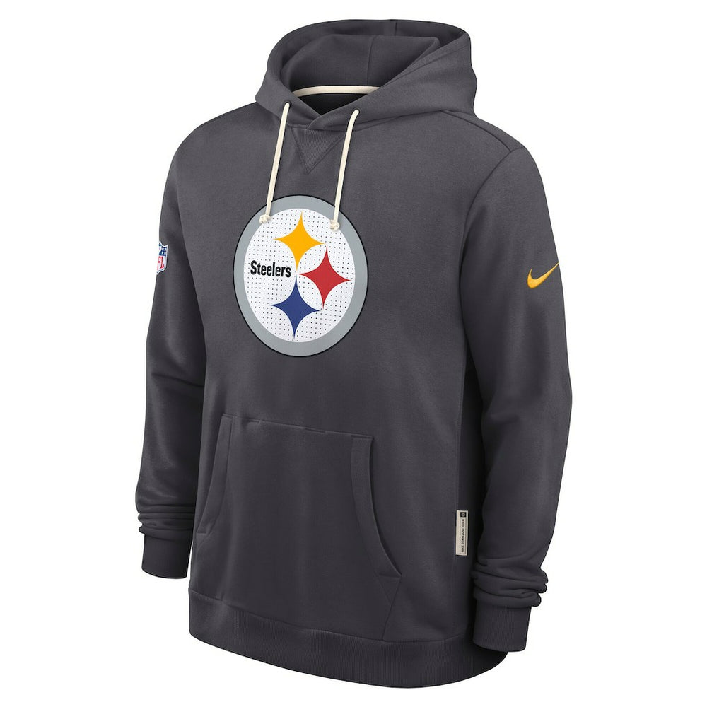 Pittsburgh Steelers Sideline Standard Issue Initial Home Dri-FIT Hoodie Anthracite