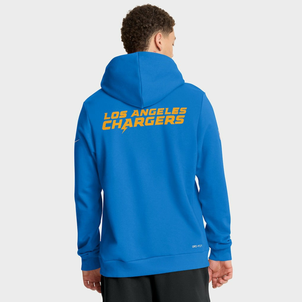 Los Angeles Chargers Sideline Standard Issue Initial Home Dri-FIT Hoodie Powder Blue