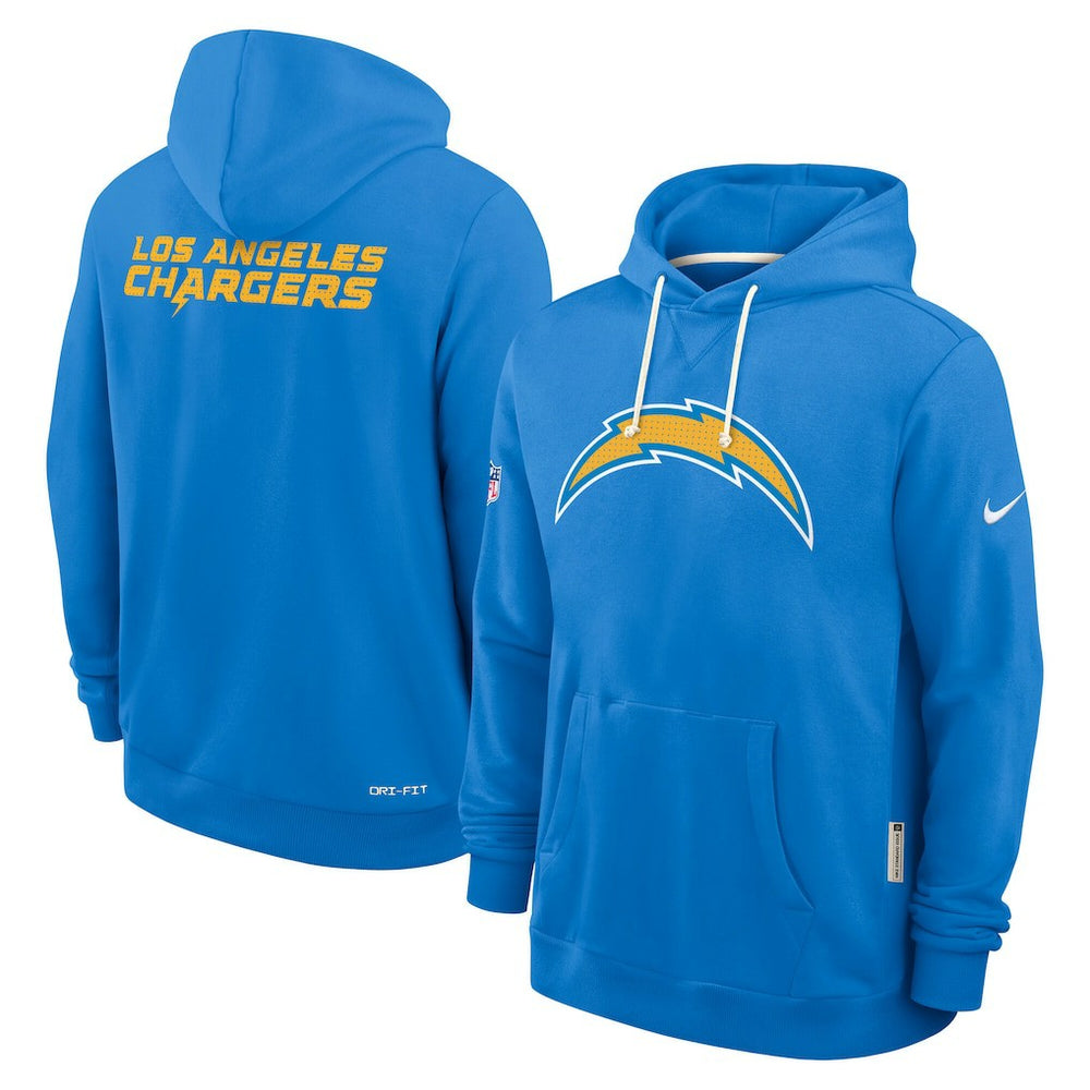 Los Angeles Chargers Sideline Standard Issue Initial Home Dri-FIT Hoodie Powder Blue