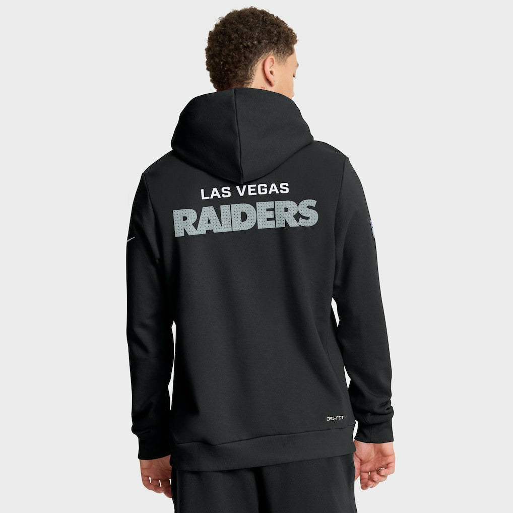 Las Vegas Raiders Sideline Standard Issue Initial Home Dri-FIT Hoodie Black