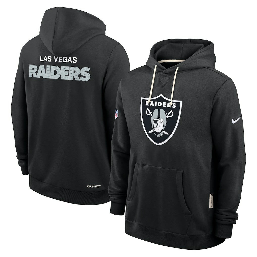 Las Vegas Raiders Sideline Standard Issue Initial Home Dri-FIT Hoodie Black