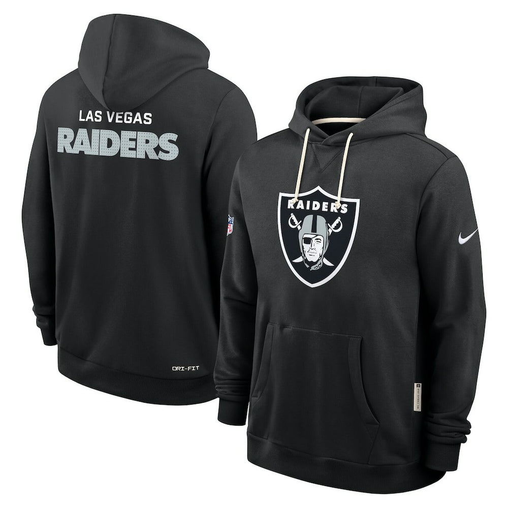 Las Vegas Raiders Sideline Standard Issue Initial Home Dri-FIT Hoodie Black