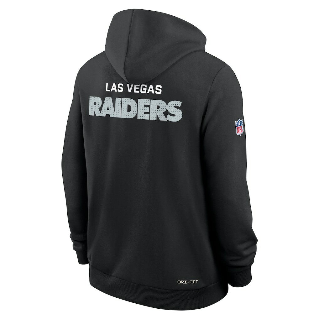 Las Vegas Raiders Sideline Standard Issue Initial Home Dri-FIT Hoodie Black