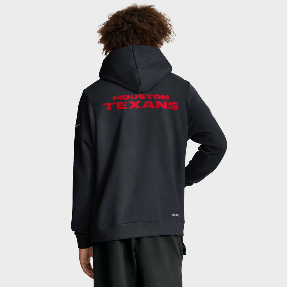 Houston Texans Sideline Standard Issue Initial Home Dri-FIT Hoodie Navy