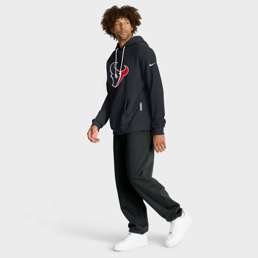 Houston Texans Sideline Standard Issue Initial Home Dri-FIT Hoodie Navy