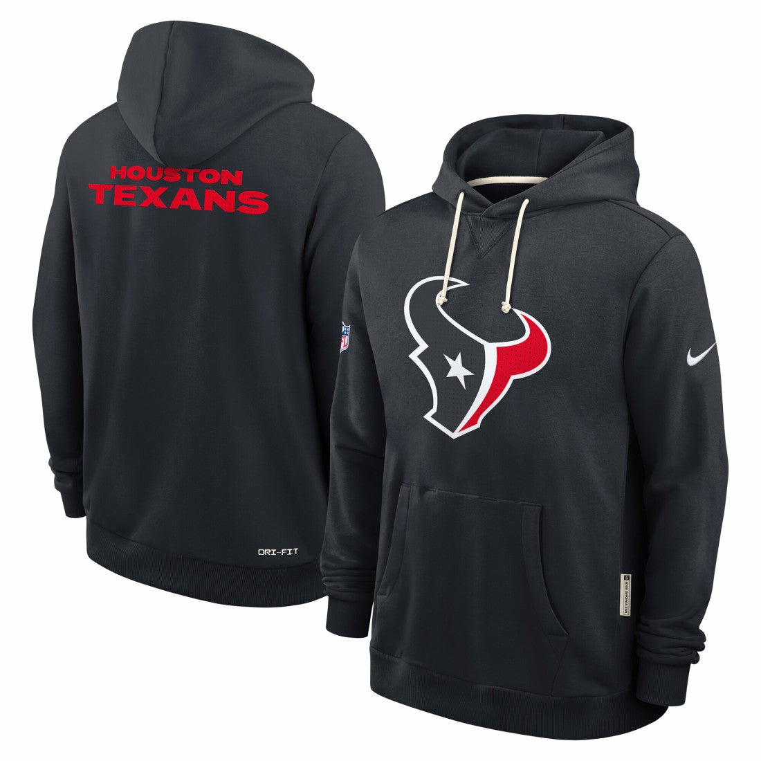 Houston Texans Sideline Standard Issue Initial Home Dri-FIT Hoodie Navy