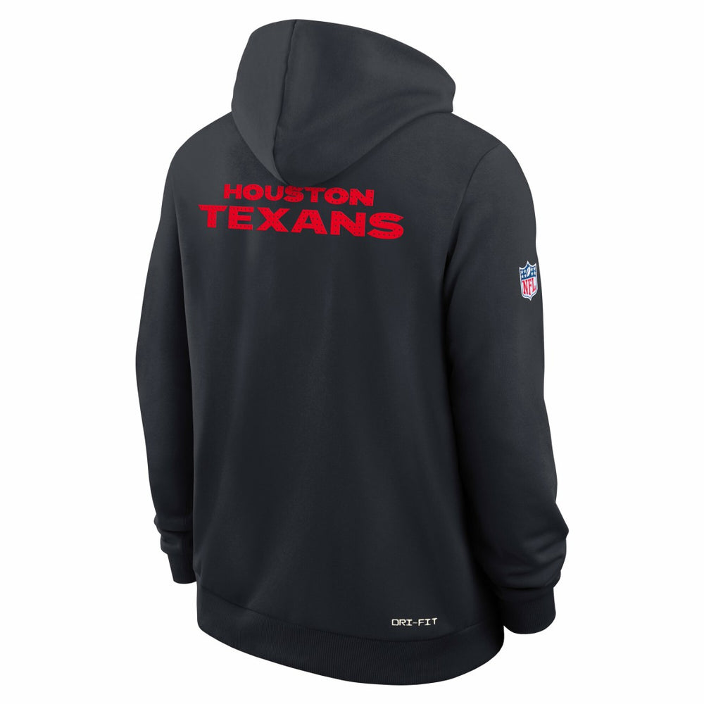Houston Texans Sideline Standard Issue Initial Home Dri-FIT Hoodie Navy