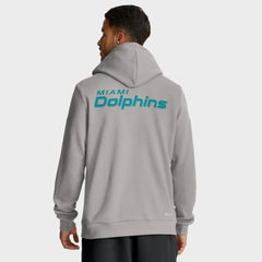 Miami Dolphins Sideline Standard Issue Initial Home Dri-FIT Hoodie Charcoal