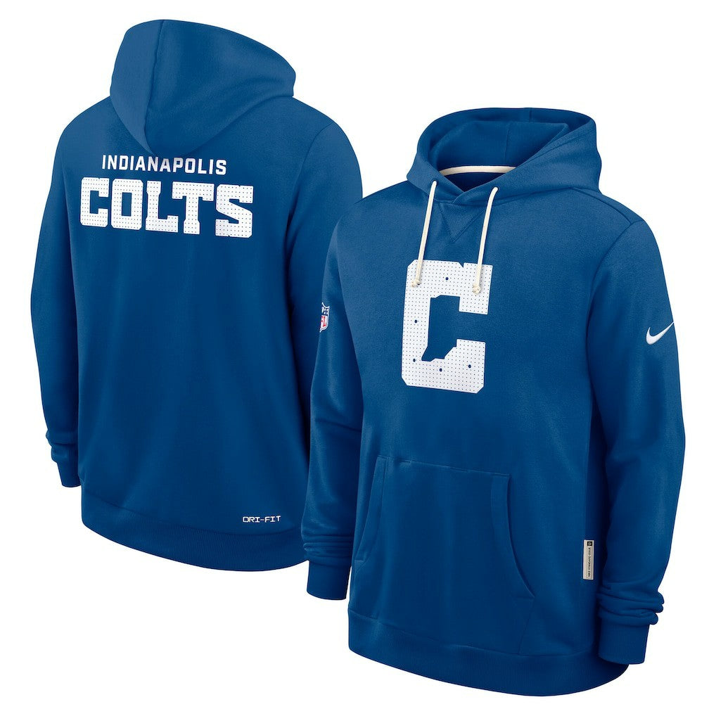 Indianapolis Colts Sideline Standard Issue Initial Home Dri-FIT Hoodie Royal