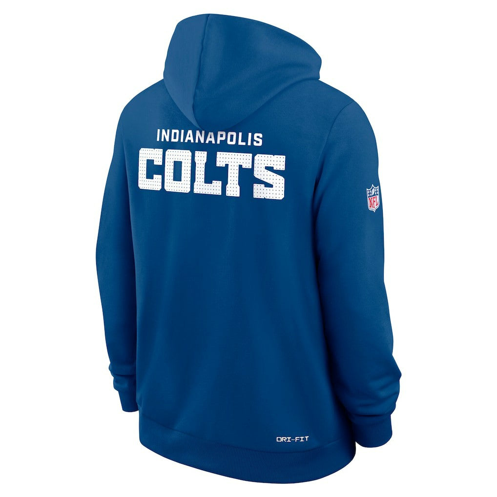 Indianapolis Colts Sideline Standard Issue Initial Home Dri-FIT Hoodie Royal