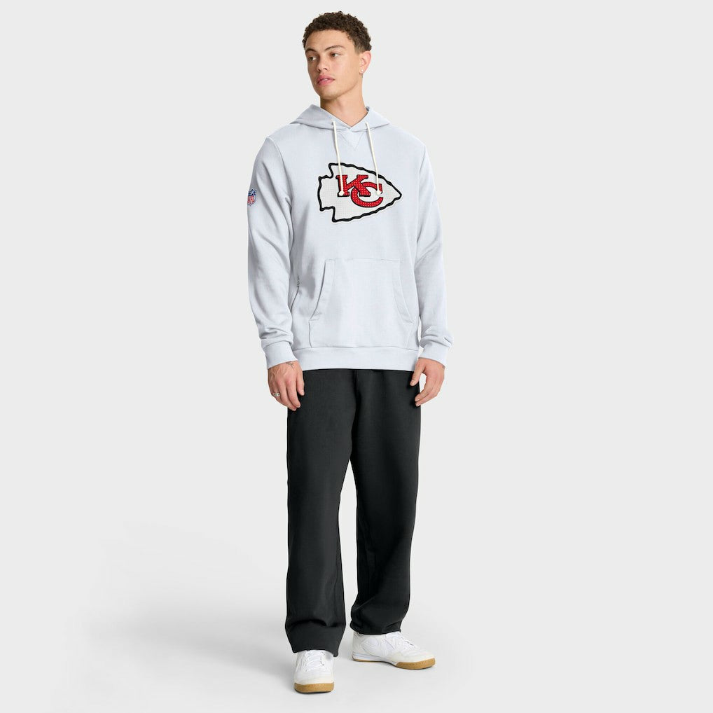 Kansas City Chiefs Sideline Standard Issue Initial Home Dri-FIT Hoodie White