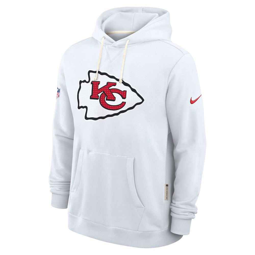 Kansas City Chiefs Sideline Standard Issue Initial Home Dri-FIT Hoodie White