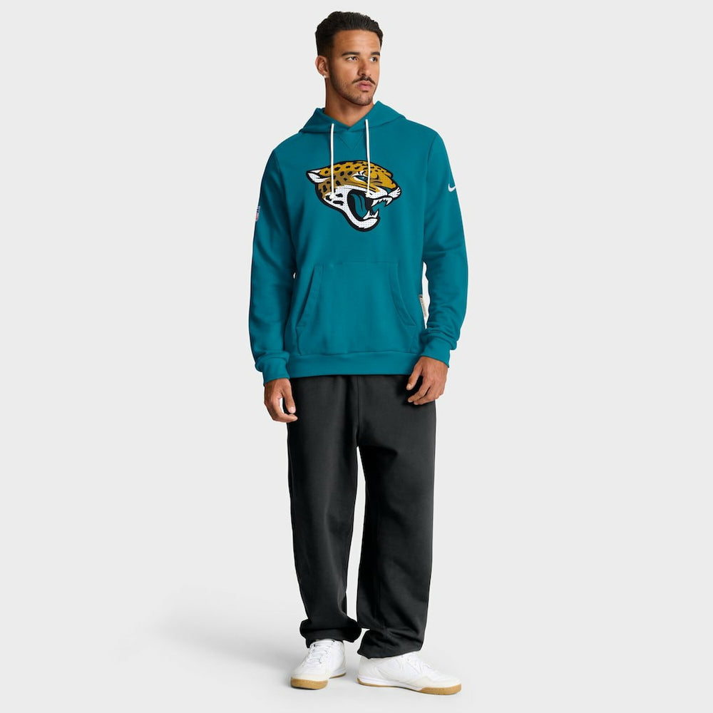 Jacksonville Jaguars Sideline Standard Issue Initial Home Dri-FIT Hoodie Teal