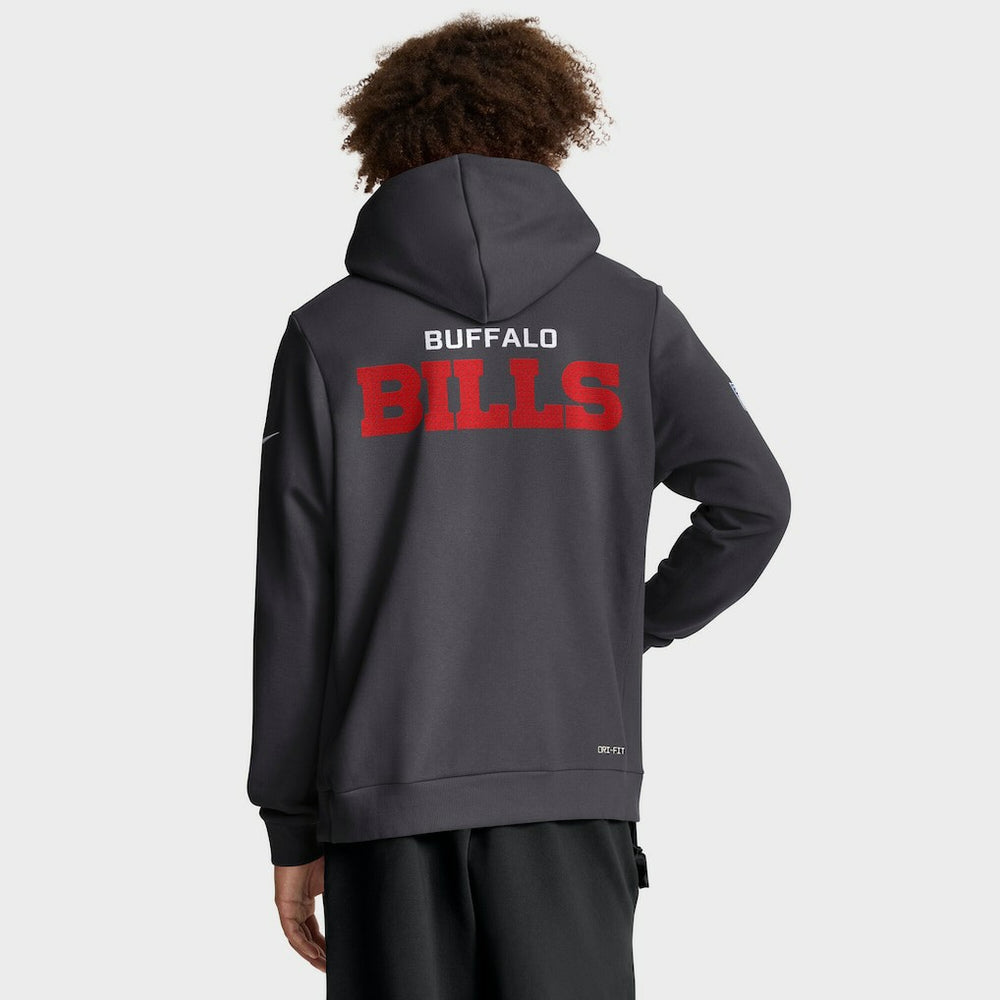 Buffalo Bills Sideline Standard Issue Initial Home Dri-FIT Hoodie Anthracite
