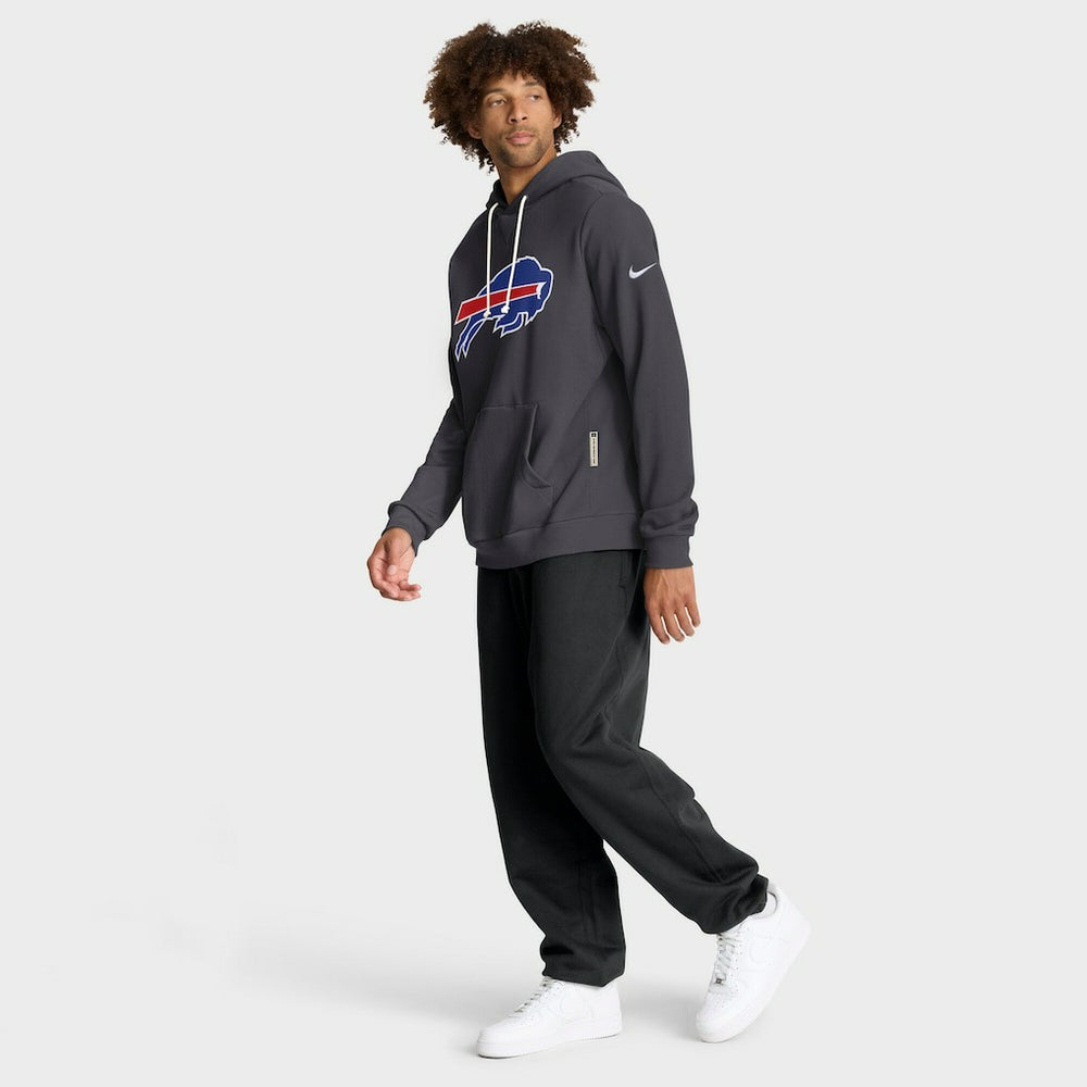 Buffalo Bills Sideline Standard Issue Initial Home Dri-FIT Hoodie Anthracite