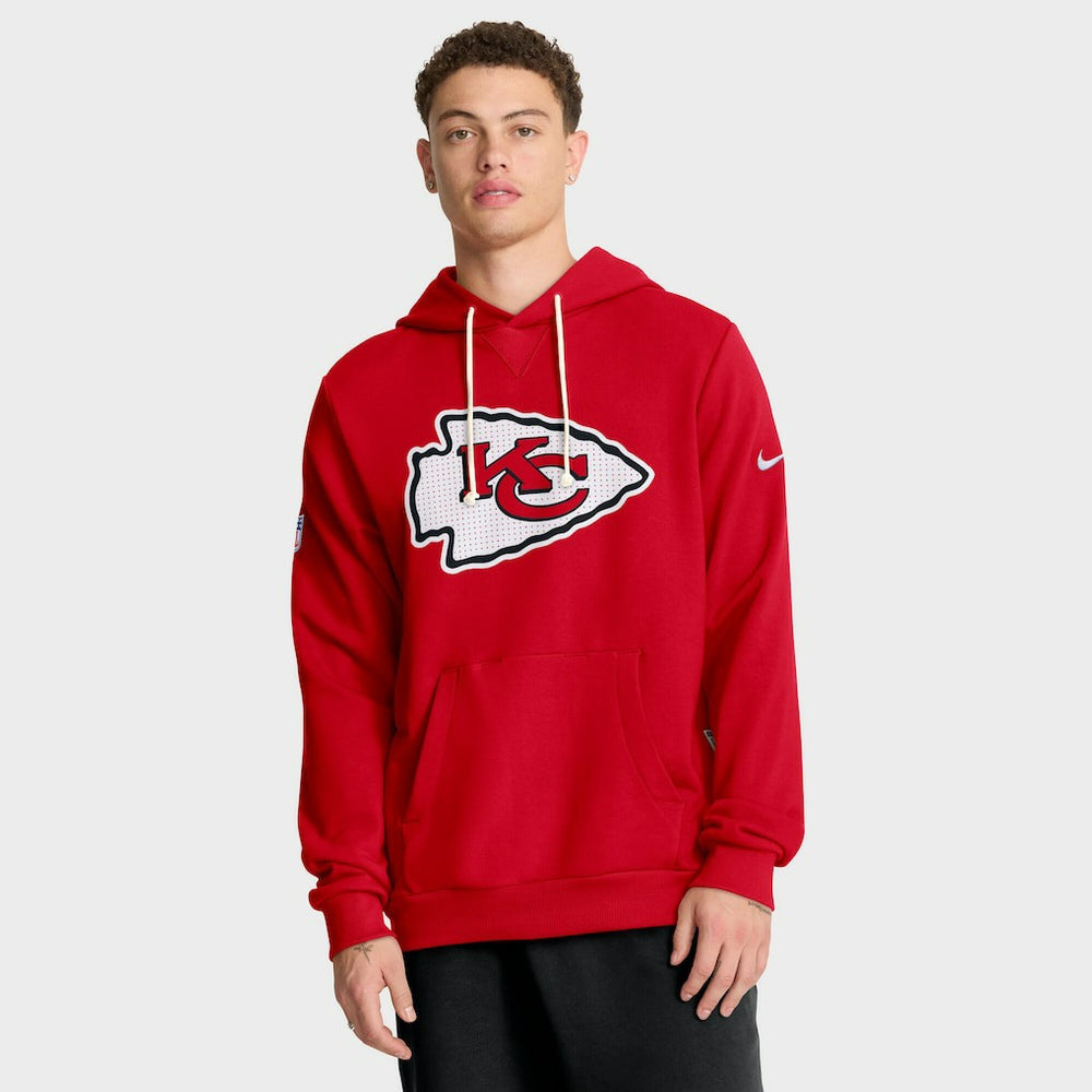 Kansas City Chiefs Sideline Standard Issue Initial Home Dri-FIT Hoodie Red