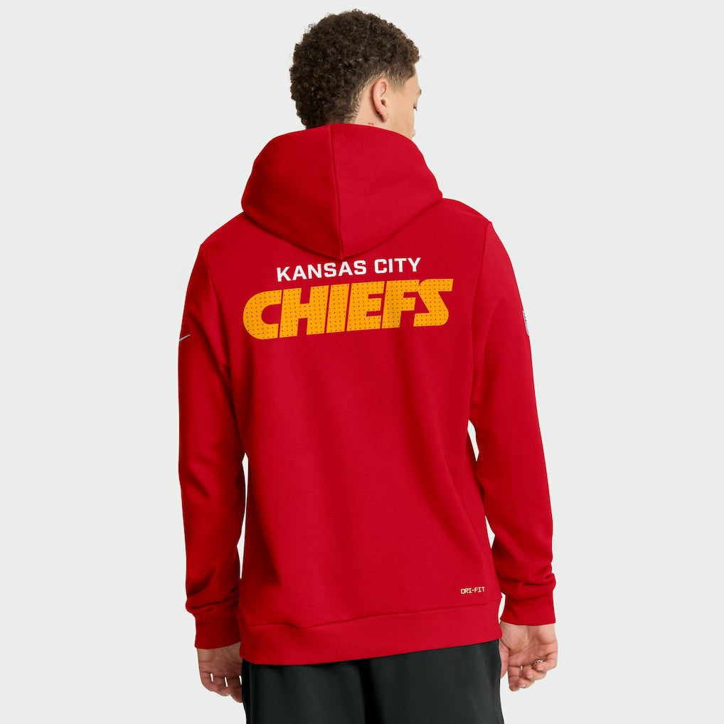 Kansas City Chiefs Sideline Standard Issue Initial Home Dri-FIT Hoodie Red