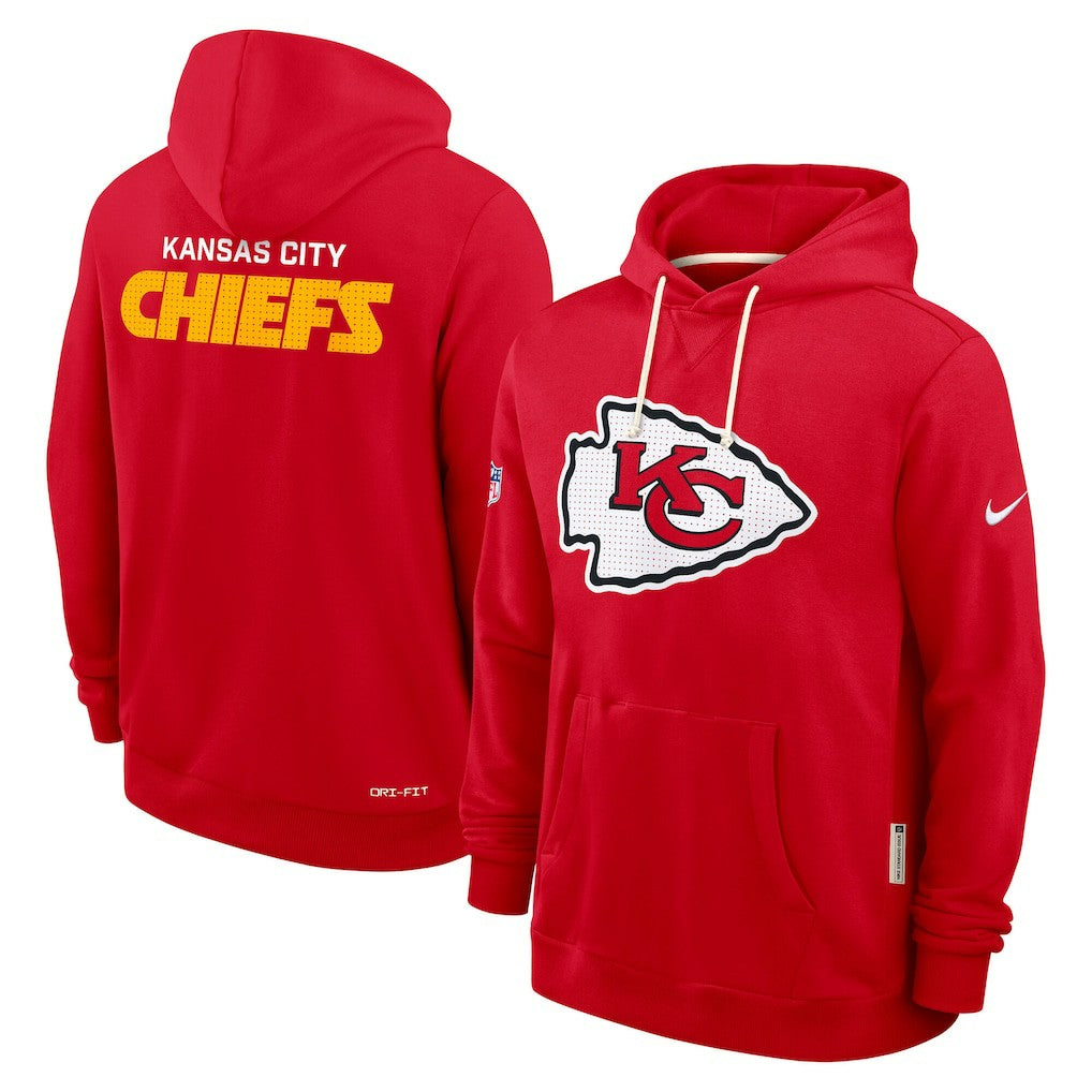 Kansas City Chiefs Sideline Standard Issue Initial Home Dri-FIT Hoodie Red