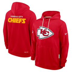 Kansas City Chiefs Sideline Standard Issue Initial Home Dri-FIT Hoodie Red