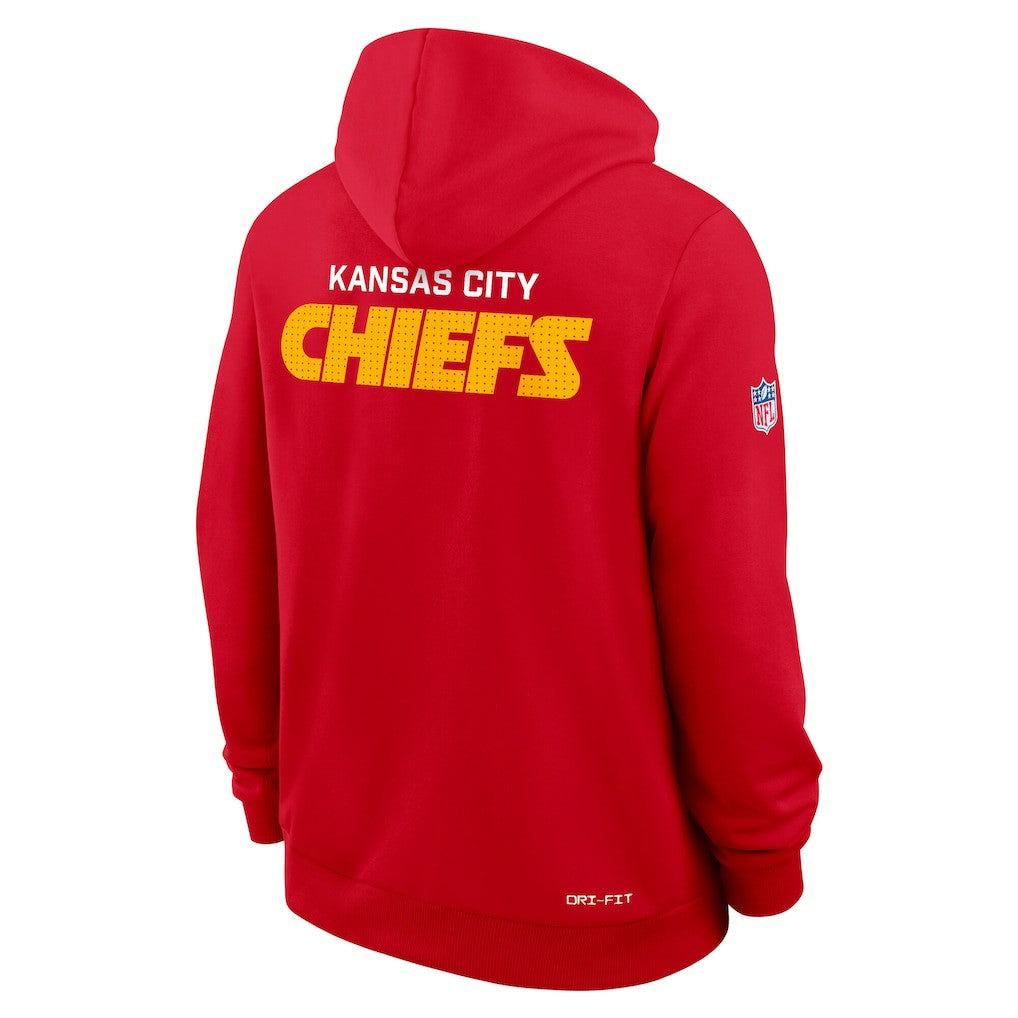 Kansas City Chiefs Sideline Standard Issue Initial Home Dri-FIT Hoodie Red